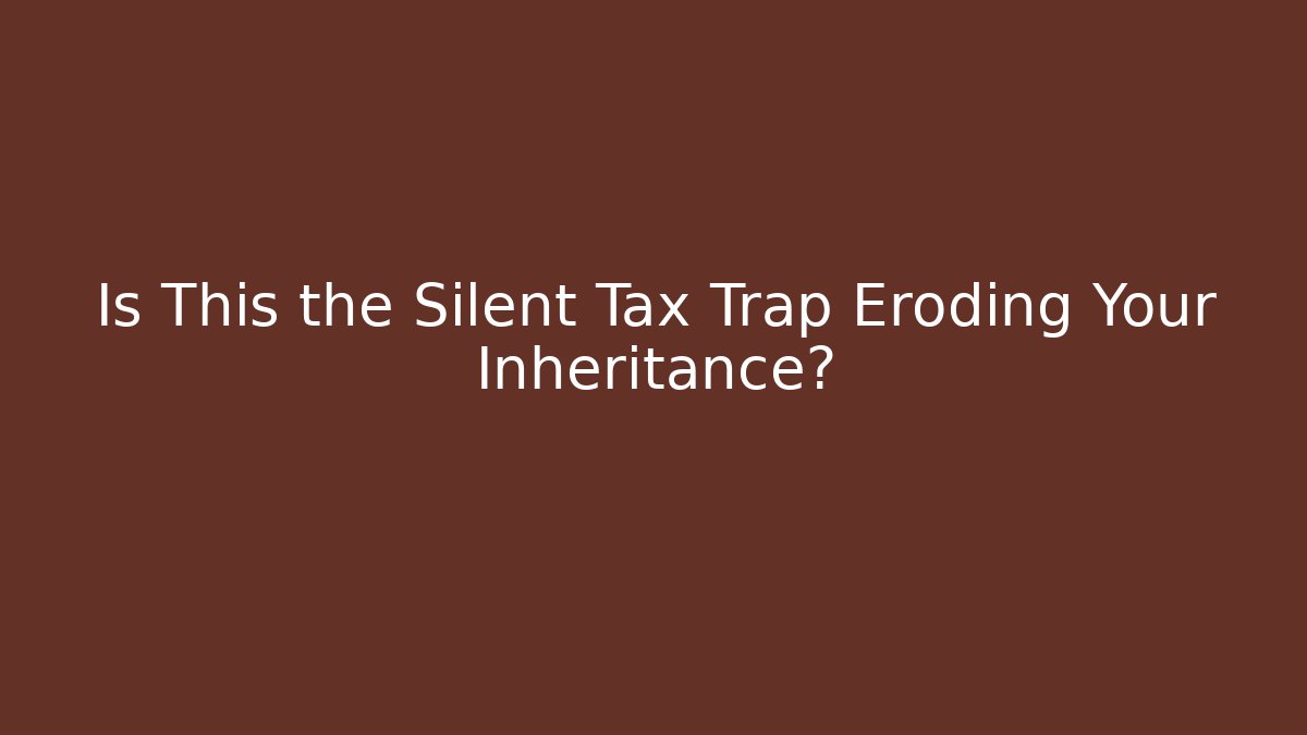 Is This the Silent Tax Trap Eroding Your Inheritance?