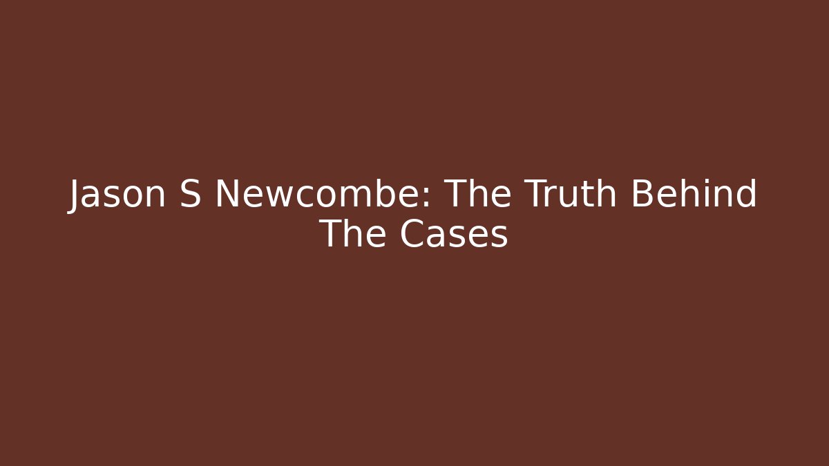 Jason S Newcombe: The Truth Behind The Cases - V Auction