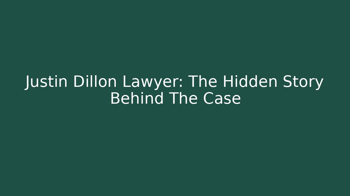 Justin Dillon Lawyer: The Hidden Story Behind The Case - V Auction