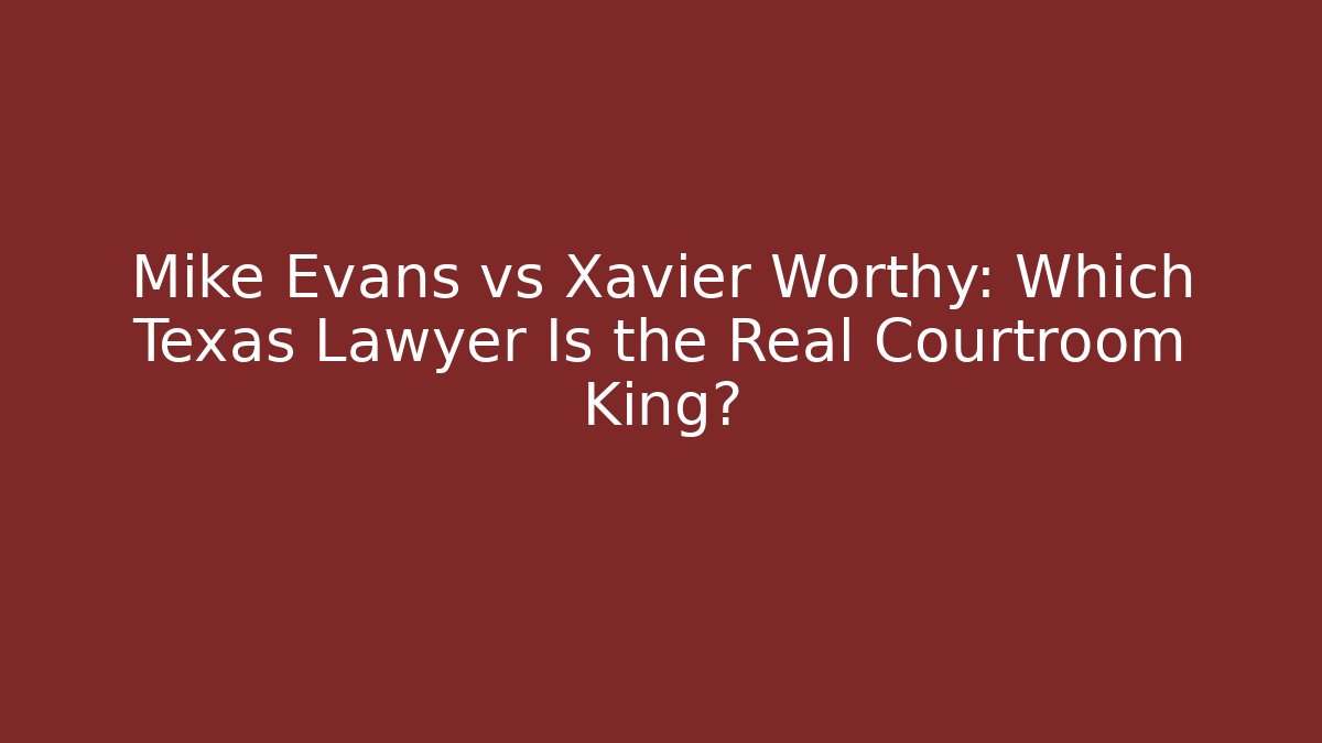 Mike Evans vs Xavier Worthy: Which Texas Lawyer Is the Real Courtroom King?