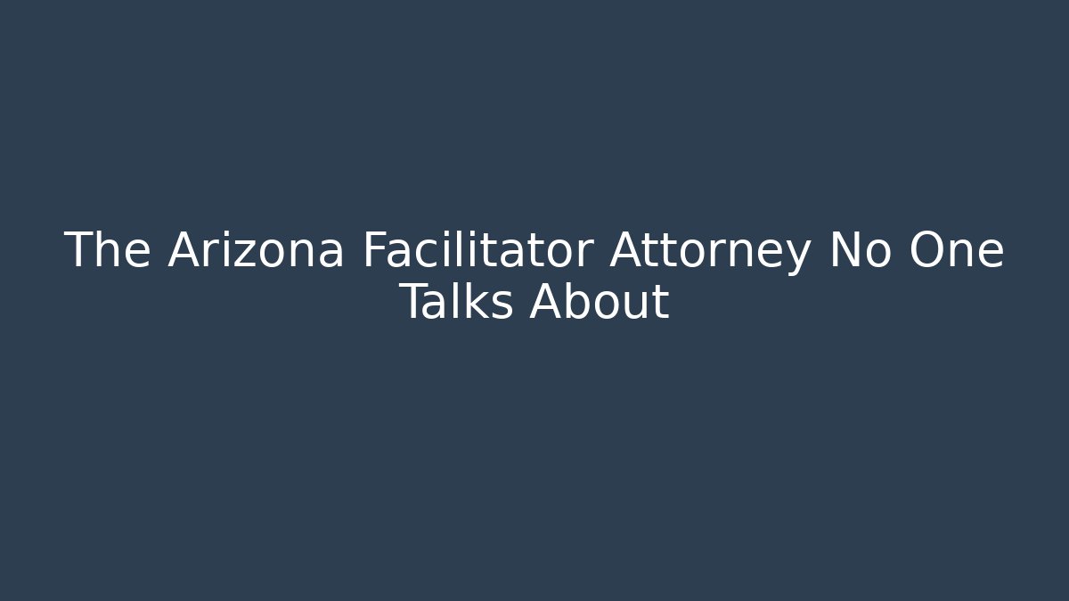 The Arizona Facilitator Attorney No One Talks About - V Auction