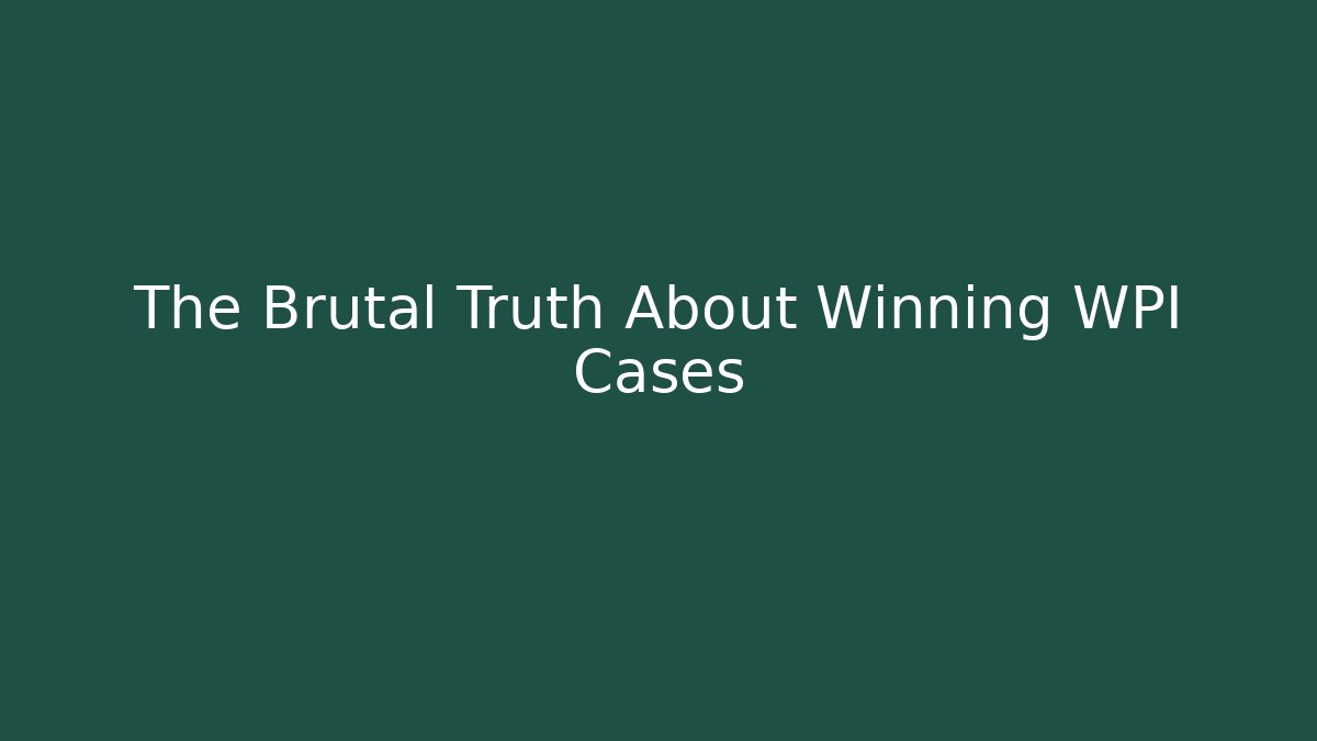 The Brutal Truth About Winning WPI Cases - V Auction