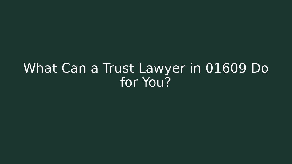 What Can a Trust Lawyer in 01609 Do for You? - V Auction